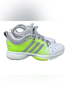 Adidas Court Women's Pickleball Sneakers Shoes White Grey Lemon Size 8.5